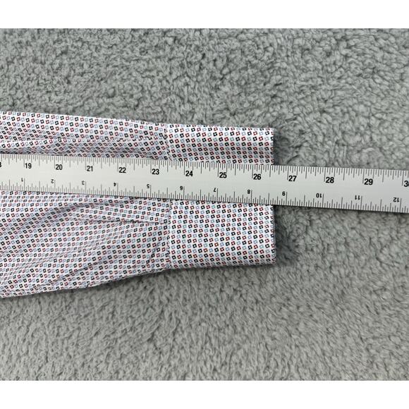 Umberto Carro Italy Positano Multicolor Geometric Print Casual Shirt Men 17/43 - Picture 11 of 15